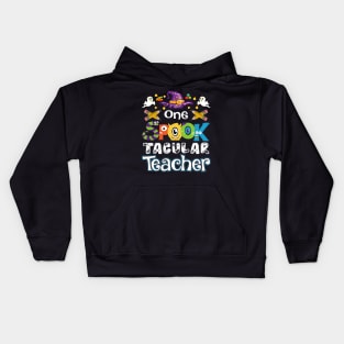 One Spook Tacular Teacher Halloween Kids Hoodie